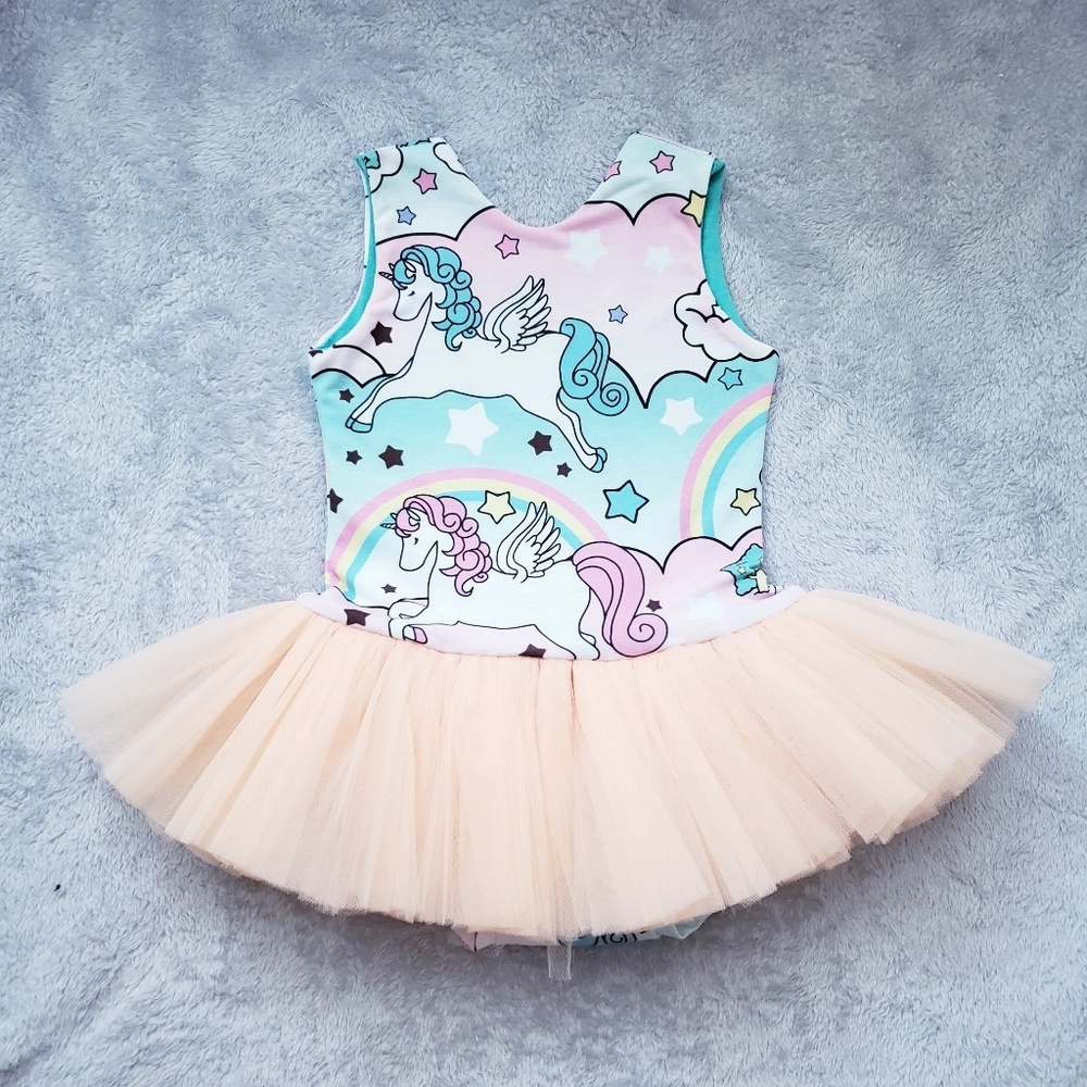 HTF Blu Monet Unicorn leotards